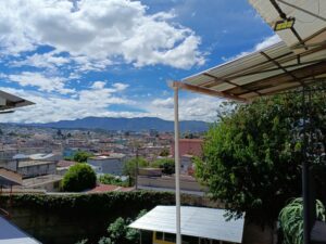 Vista desde el balcón del apartamento estudio